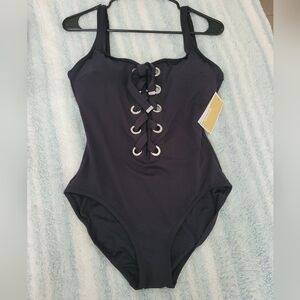 Michael Kors Grommet One Piece Swimsuit